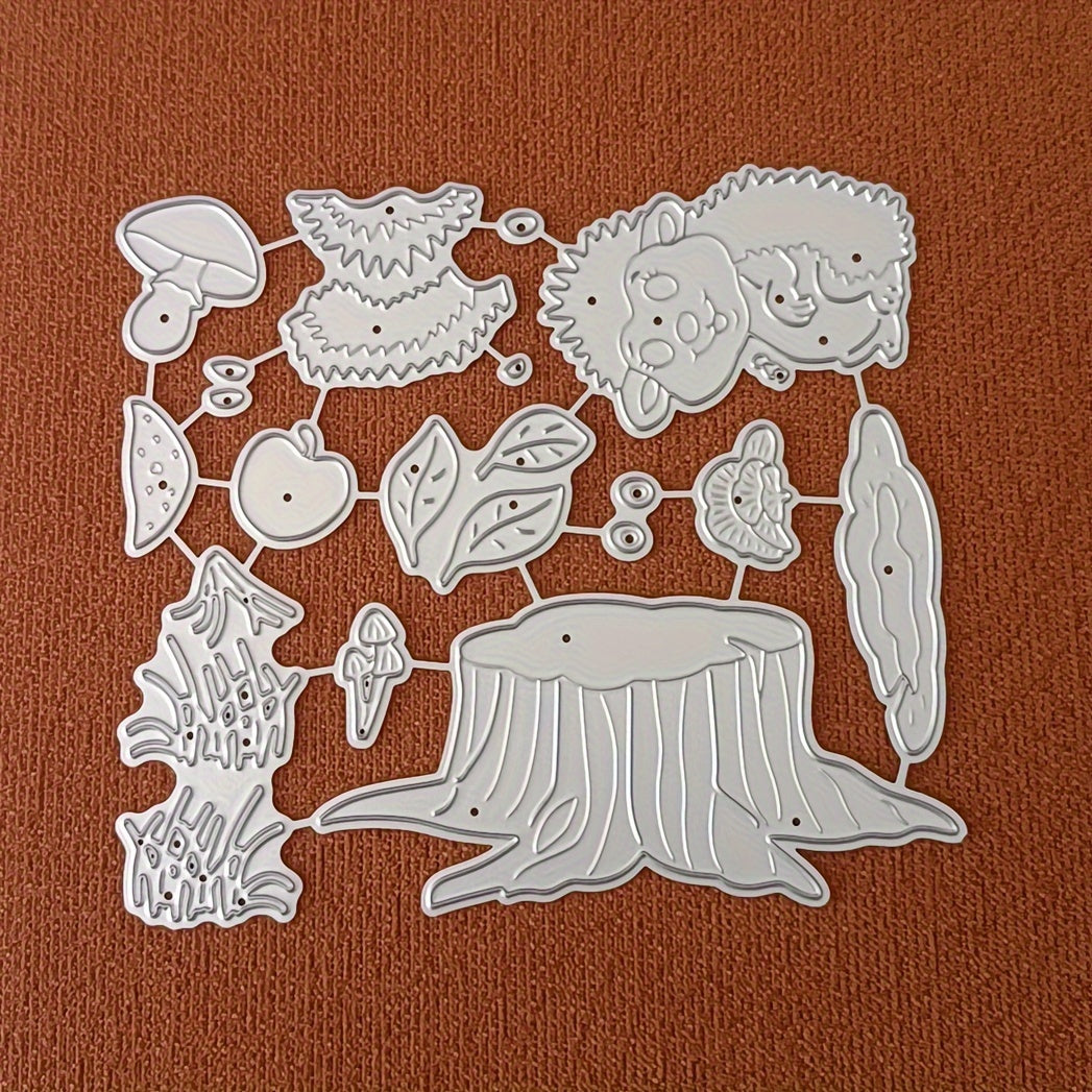 1pc Hedgehog Metal Cutting Dies for Card Making Mushroom Animal Die Cuts