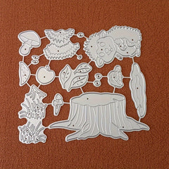 1pc Hedgehog Metal Cutting Dies for Card Making Mushroom Animal Die Cuts