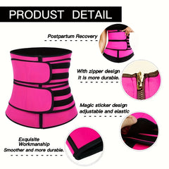 Zipper Waist Trainer Tummy Control Girdle Belt