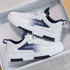 Men's Letters Print Mesh Sneakers Lace Up Casual Walking Shoes