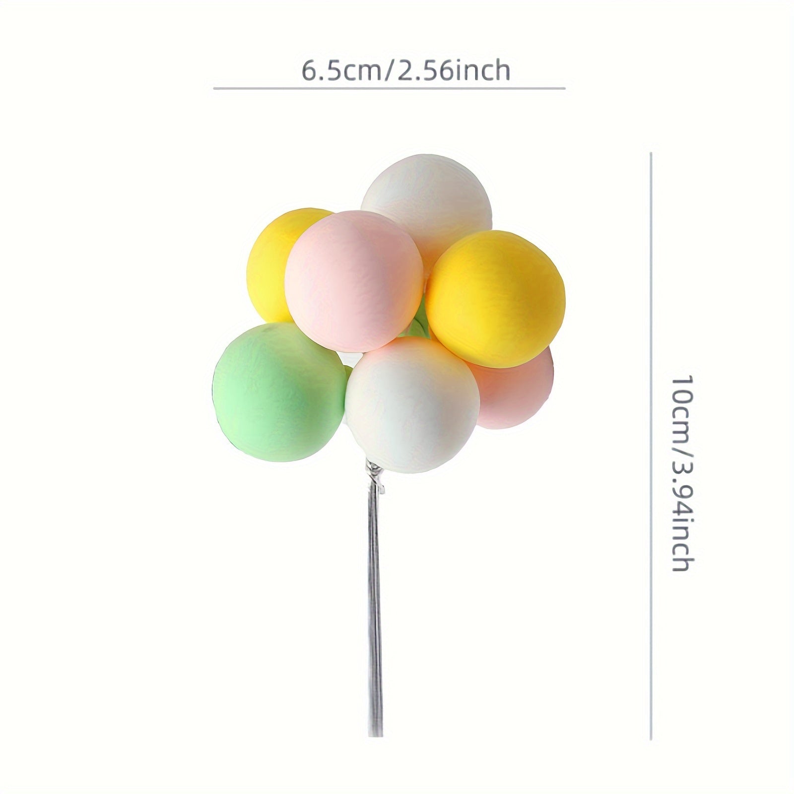 Colorful Clay Foam Ball Cake Insert Wedding Party Cake Decorations
