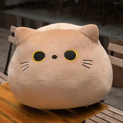 Grey Cat Throw Pillow Plush Doll Gift Decoration
