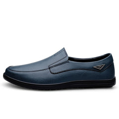 Men's Metal Decor Casual Loafers Comfortable Slip-on Shoes