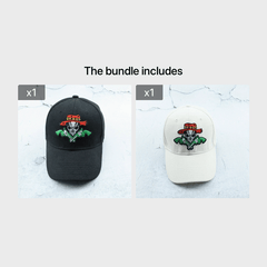 Cowboy Skull Embroidery Baseball Cap Outdoor Dad Hat Adjustable Sunscreen