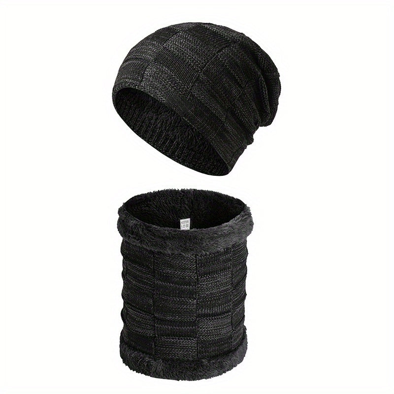 Winter Knitted Hat With Warmer for Fishing Skiing