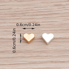 30Pcs Heart Beads for Necklace Bracelet Making