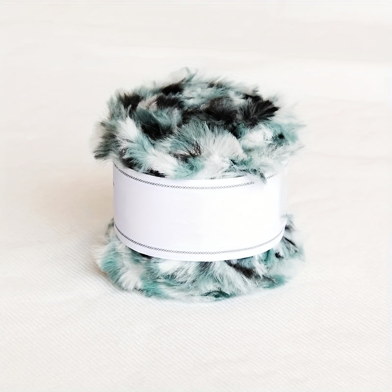 Soft 100% Polyester Mink Wool Fancy Yarn 50g