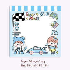 Student Cartoon Adhesive Sticky Notes for Planner