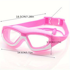 Kids Anti-fog Swim Goggles w/ Earplugs