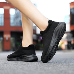 Women's Plus Fleece Sock Sneakers Lightweight Casual Autumn Winter Sport