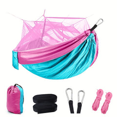 Portable Anti-mosquito Hammock w/ 2 Carabiner for Camping