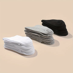 12 Pairs Unisex Solid Calf Socks for Kids