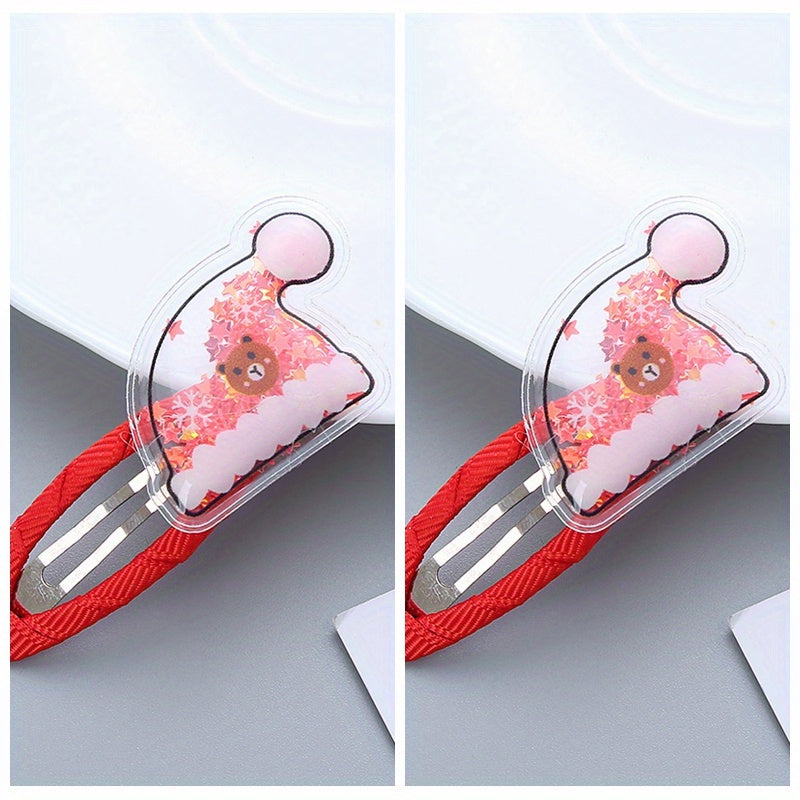 Sequin Christmas Hair Clips Holiday Hair Accessories for Girls