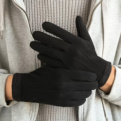 Winter Warm Suede Touch Screen Driving Glove Men Women