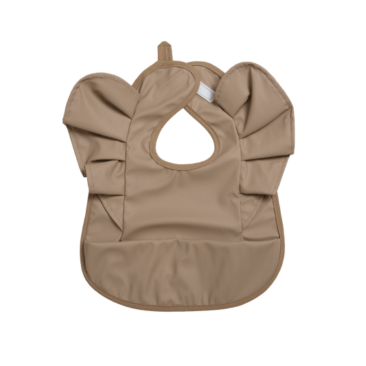 Baby Girl Bib Solid Angel Wings Waterproof Soft Apron For 1-2 Year Old