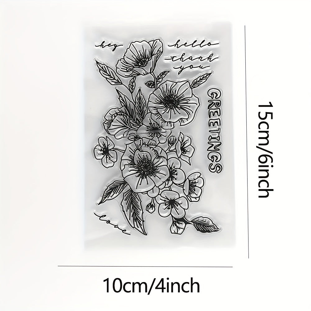 Poppy Hawthorn Stamp & Cutting Dies Set for DIY Scrapbooking