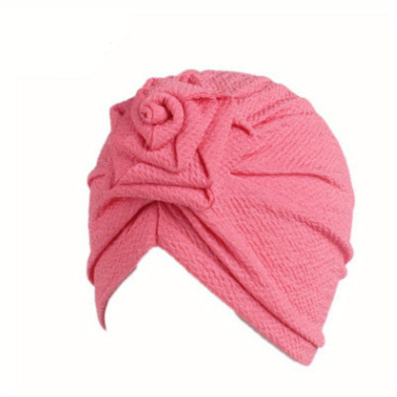 Soft Breathable Sleep Cap for Curly Hair - Adjustable Bath Cap for Girls