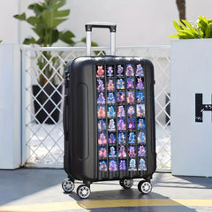 50pcs Purple Doll Graffiti Stickers Car Luggage Notebook Water Cup Decals