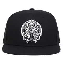 Embroidered God's Eye Men's Mesh Hat
