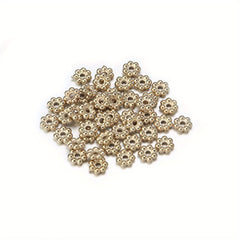 500pcs Snowflake Flake Spacer Loose Beads DIY Bracelet Necklace Beaded Jewelry