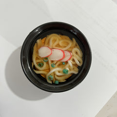 PVC Japanese Udon Noodle Keychain Bag Purse Pendant Ornament