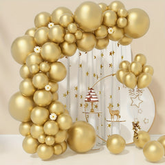 68pcs Golden Balloons Garland Arch Kit 12-72 cm Sizes