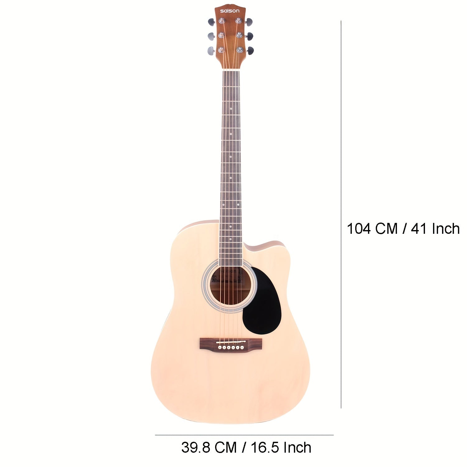 41 inch Basswood Acoustic Guitar Matte Paint Fully Enclosed Handle