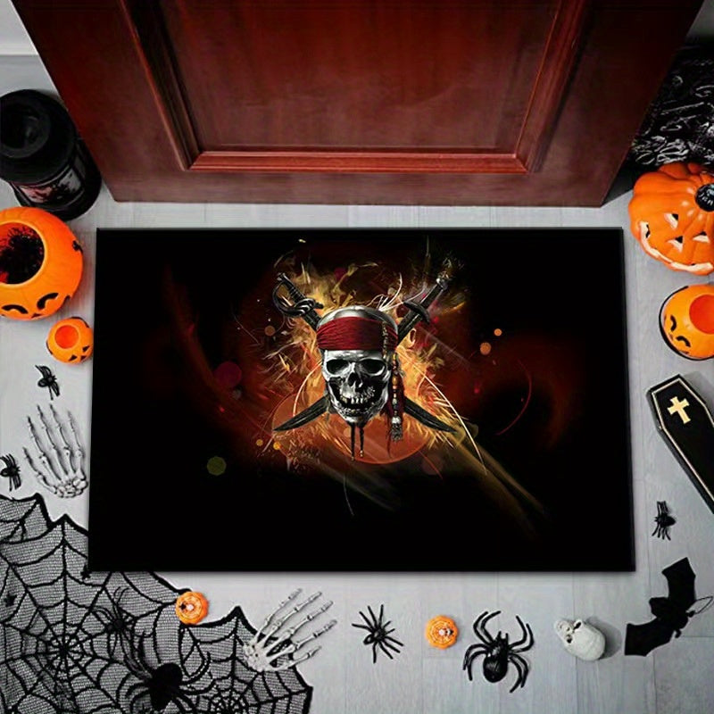 Halloween Entrance Floor Mat, Room Decor, Dirty Resistant, Machine Washable, 40"