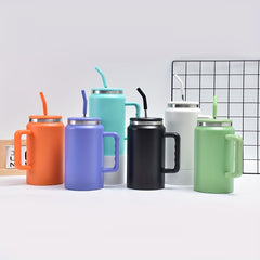 1500ml Stainless Steel Water Bottle Insulated Leakproof Outdoor Travel Cup