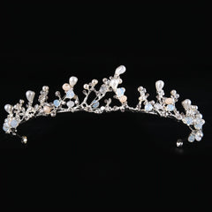 Vintage Baroque Crystal Tiara Bride Headpiece