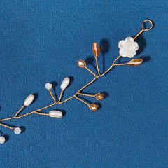 Bridal Flower Faux Pearl Headband Retro Head Piece Hair Accessories