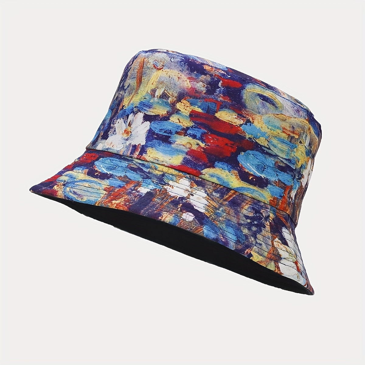 Creative Oil Painting Fisherman Hat Outdoor Sunshade Sunscreen Sun Protection