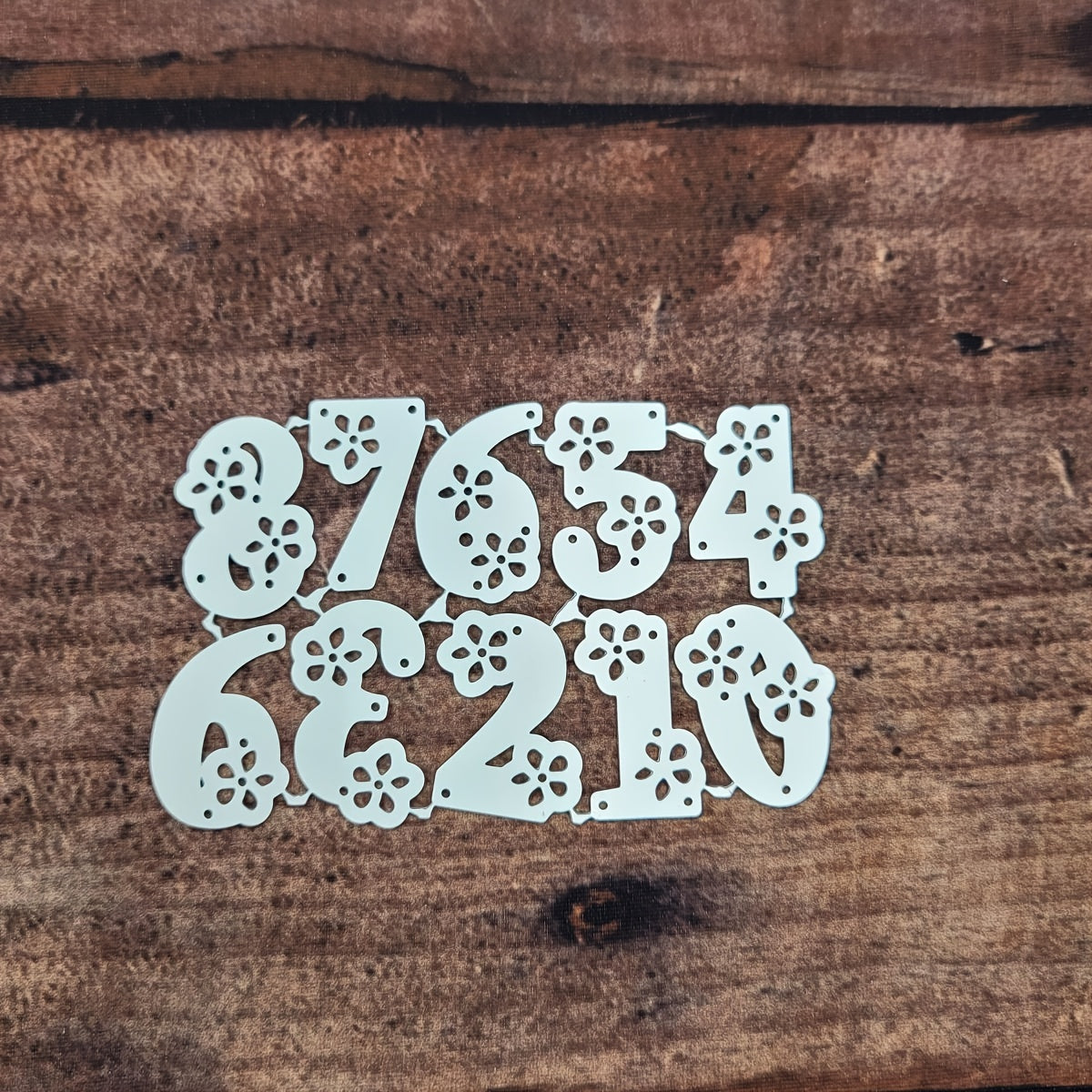 Floral Alphabets Numbers Cutting Die for DIY Craft