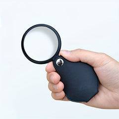 10x Handheld Magnifying Glass, Foldable & Portable Pocket Magnifier