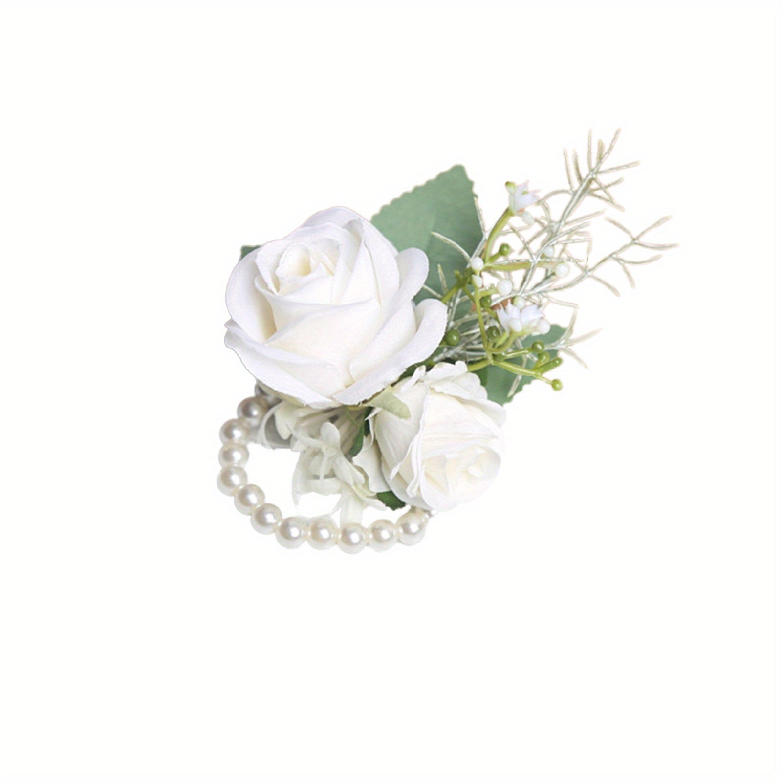 Wrist Corsage & Boutonniere Set for Bridal Wedding