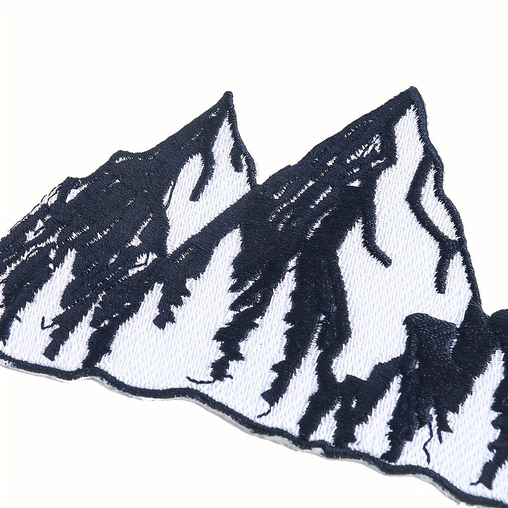 1pc Cartoon Mountain Embroidered Cloth Patch Iron On Patches DIY Sewing