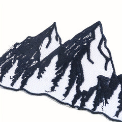 1pc Cartoon Mountain Embroidered Cloth Patch Iron On Patches DIY Sewing