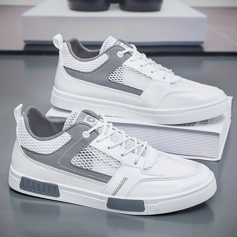 Men's Lace-up Sneakers Ventilation Holes Skate Shoes Good Grip