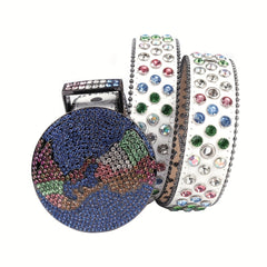 Colorful Rhinestone Western Cowgirl Belt