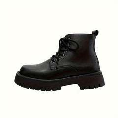 Men's High Top Platform Boots Non Slip Zip Up Shoes