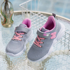 Girls Butterfly Mesh Platform Shoes