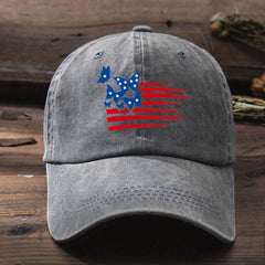 Butterfly Flag Baseball Cap Distressed Dad Hat Vintage Sun Hats