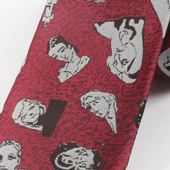 Men's Retro Formal Wear Character Pattern Tie