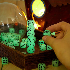 Luminous 16mm Circular Dot Dice for Nightclubs Bars KTVs