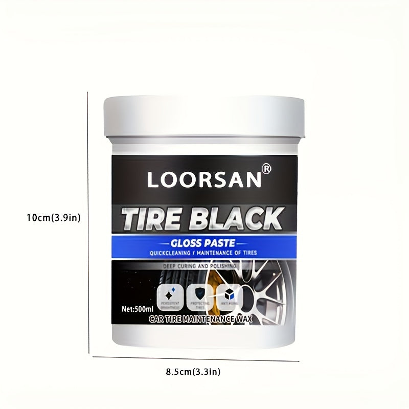 Tire Refurbishment Coating Paste Wax Polish Gloss Cleaner Protecting Tires
