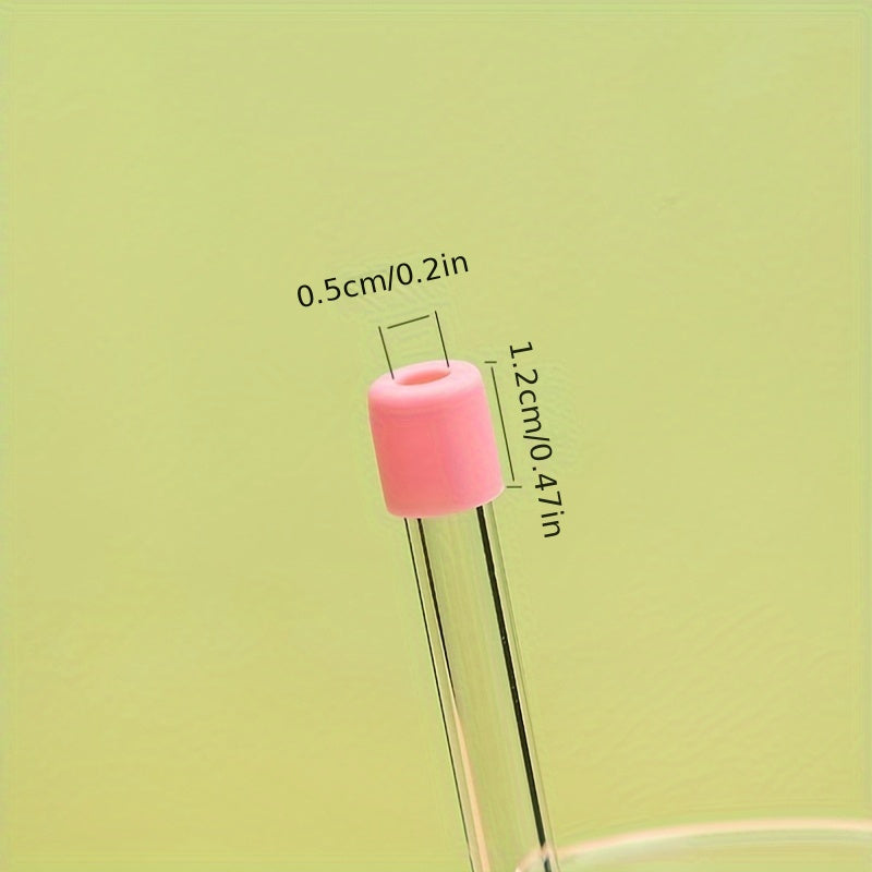 Silicone Straw Sleeve Dustproof Straw Plug Cup Accessory