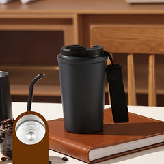 Stainless Steel Travel Mug Insulated Leakproof Lid Carabine