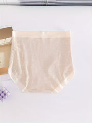 3pc High Waist Stretchy Panties Letter Print Breathable Briefs