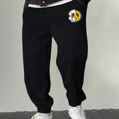 Men's Peace Skull Graphic Sweatpants Casual Drawstring Joggers