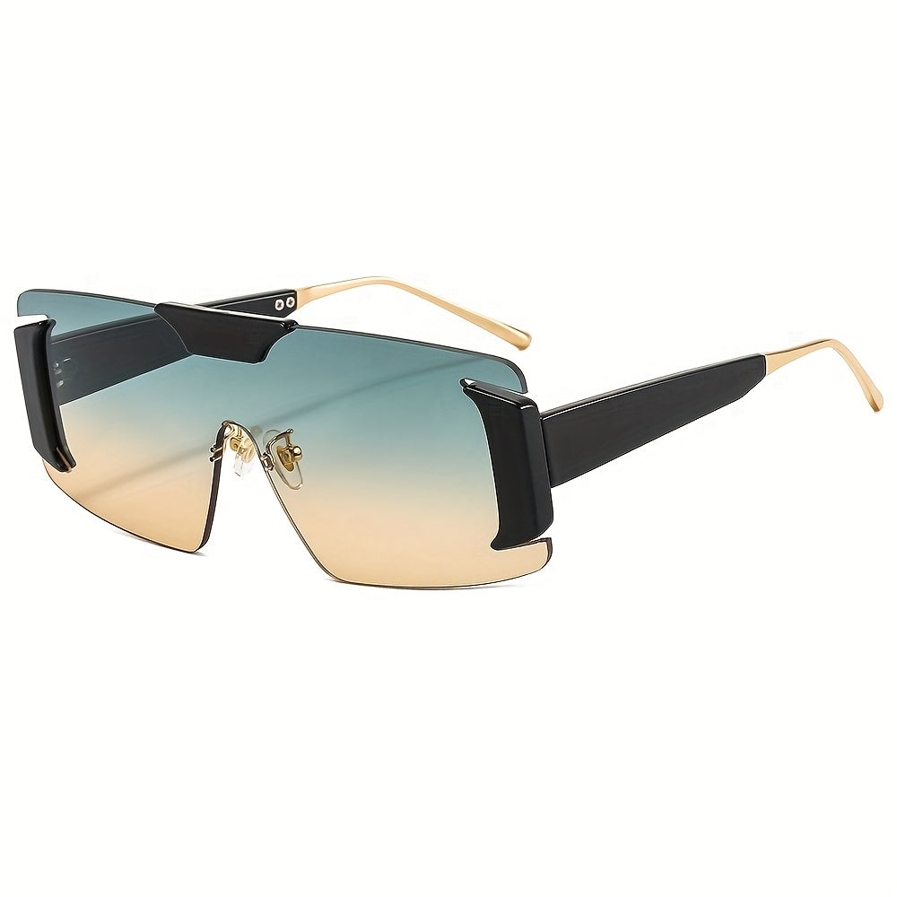 Men's Rimless Sunglasses, Holiday Party Sunglasses with Case